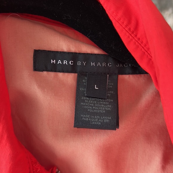 Vibrant Red Marc Jacobs Raincoat (L) - Picture 2 of 6